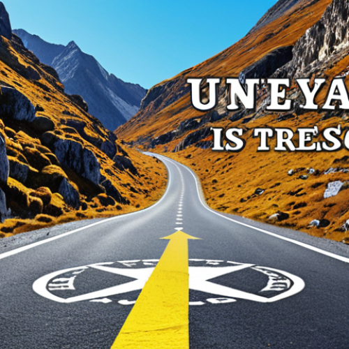 **

A compass pointing towards a distant goal on a winding road. The road is rocky but has signs of progress. Overlay encouraging text like "Feedback is your treasure map!" Style: Motivational poster, vibrant colors, slightly surreal.

**